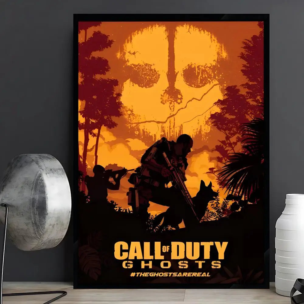 game Call of Duty Poster Posters Anime Room Decor Decoration Movie Backpack Wall Interior Music Wall Art