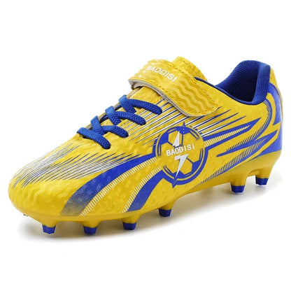 Chaussures de football originales à crampons pour cheville, nouvelles chaussures de football pour enfants, chaussures de futsal, baskets rapides pour intérieur, chaussures de sport pour terrain de société, chaussures de f