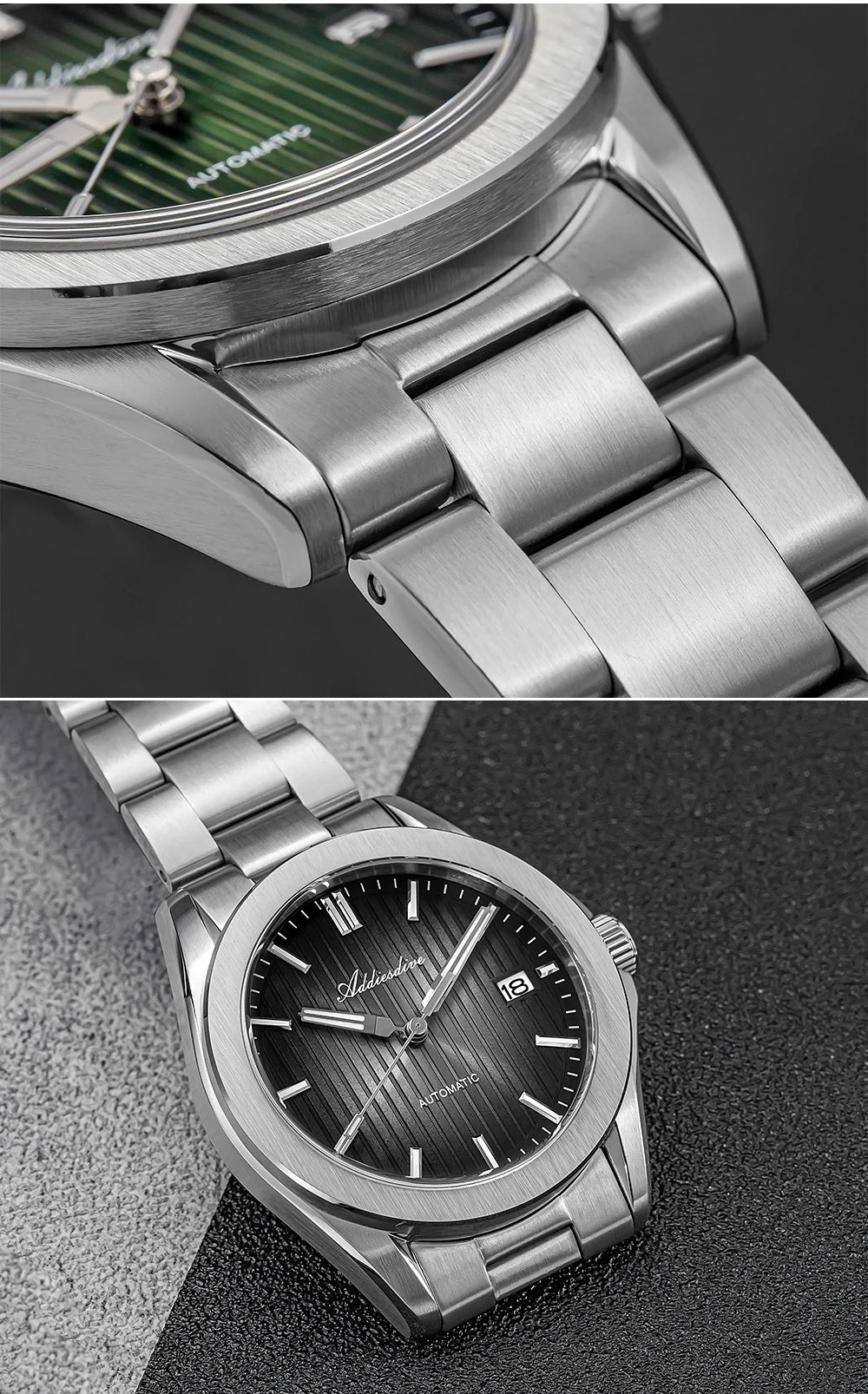 ADDIESDIVE Luxury Men's Automatic Watch Sapphire Glass Japan 8215 Mechanical Watch BGW9 Super Luminous Men Analog Watches AD2533