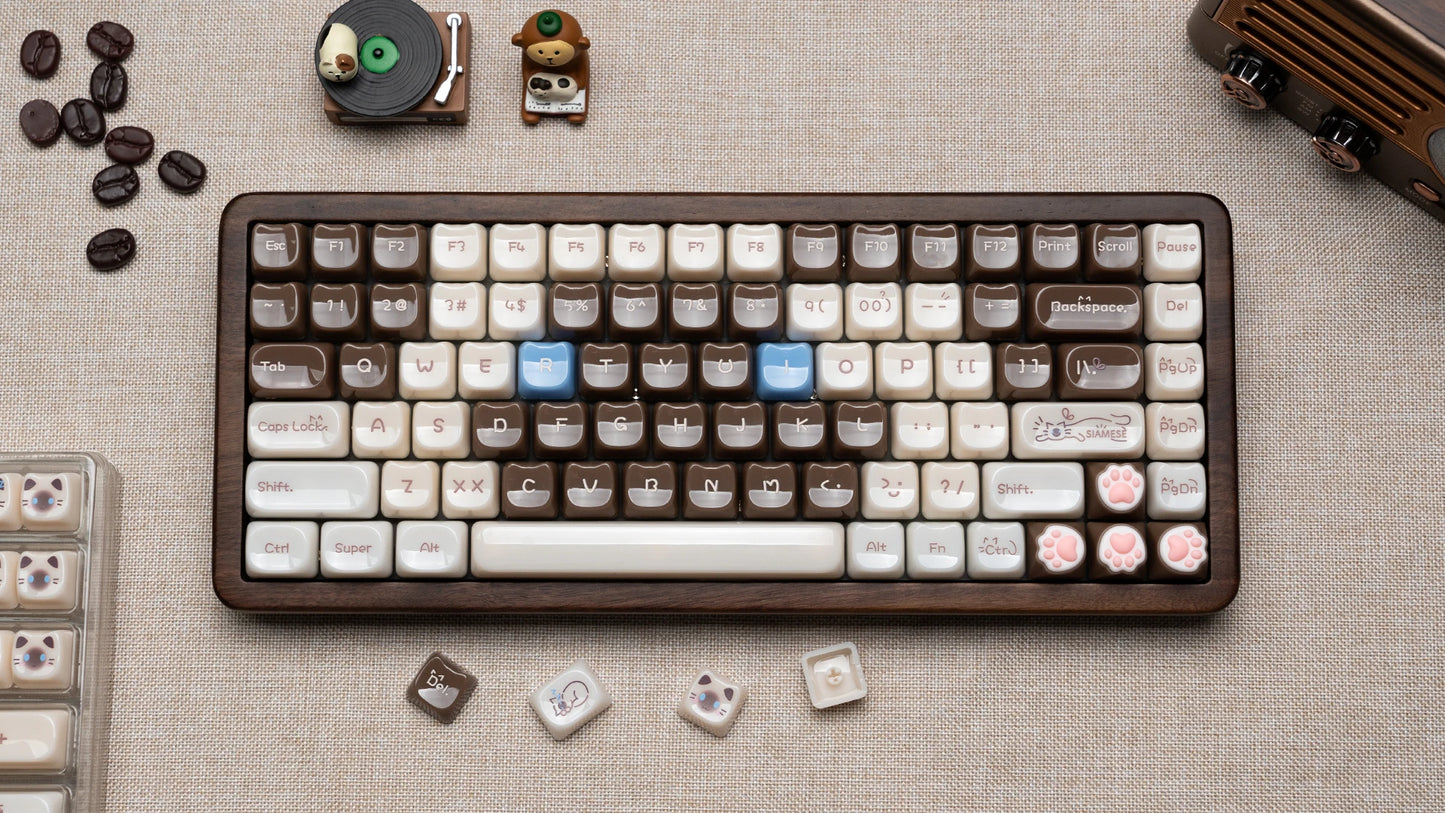 Womier WD75 QMK/VIA Wooden Gaming Keyboard 8000mAh Tri-Mode Wireless Mechanical Custom RGB Hot Swappable Keyboard