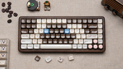 Womier WD75 QMK/VIA Wooden Gaming Keyboard 8000mAh Tri-Mode Wireless Mechanical Custom RGB Hot Swappable Keyboard