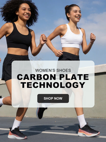 Baasploa Dámské profesionální běžecké boty Outdoor Carbon Plate Protiskluzové sportovní boty Dámské ležérní prodyšné běžecké tenisky