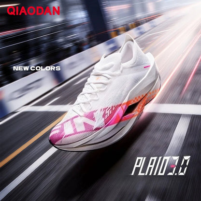 QIAODAN Feiying Plaid 3 Carbon Plate Men's Running Shoes 2026 Marathon Racing Sneakers Rebound Cushion Athletic Shoes QDB023262290