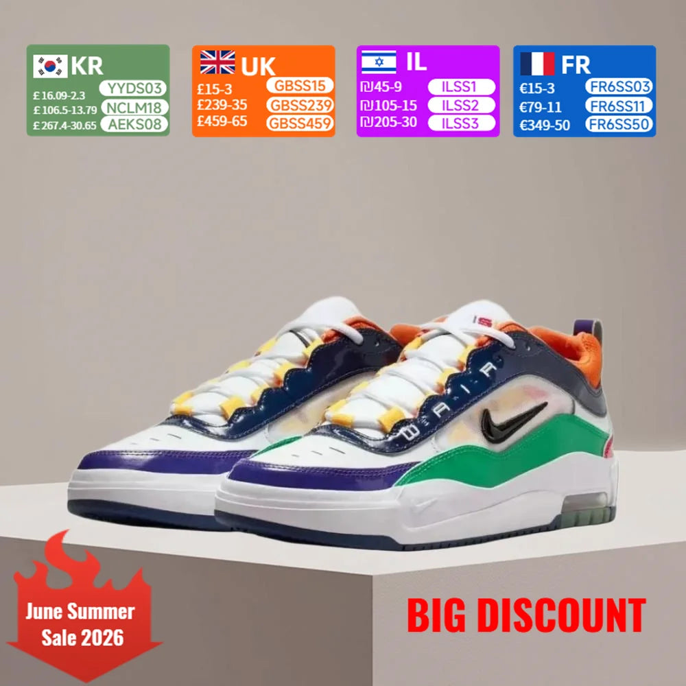Nike Air Max 90 Pool Classic: scarpe da skate unisex antiscivolo, resistenti, comode e versatili, bianche HV1670-600
