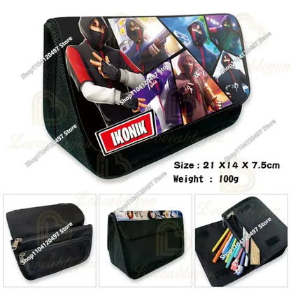 Victory Royale Student Boys Girls Fortnite Capacity Stationery Pencil Case Peely Llama Hero Children's Pen Box Kids Teen Bags
