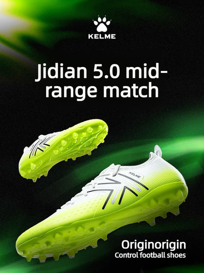 Kelme moški nogometni čevlji Mg za notranjo uporabo s kratkimi špicami, profesionalni nogometni čevlji za tekme, protizdrsni čevlji za trening na umetni travi