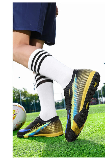 Bottes de Football pour hommes, chaussures de stade à ongles longs, confortables, de haute qualité, antidérapantes, pour Match de société professionnelle