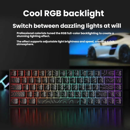 Clavier mécanique filaire K61 USB Mini Gaming, remplaçable à chaud, avec câble détachable