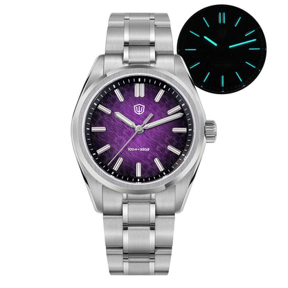 Watchdives New WD0003B ‌Aventurine Dial Watch VH31 Quartz Movement Sapphire Crystal Luminous 100m Waterproof 36mm Vintage Watch