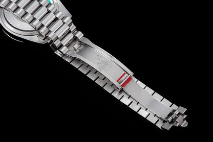 Sugess 36mm Mens of Watch Automatic Dandong Peacock SL3034 Day Movement Sapphire Glass 100m Waterproof Wristwatches MOP Date New