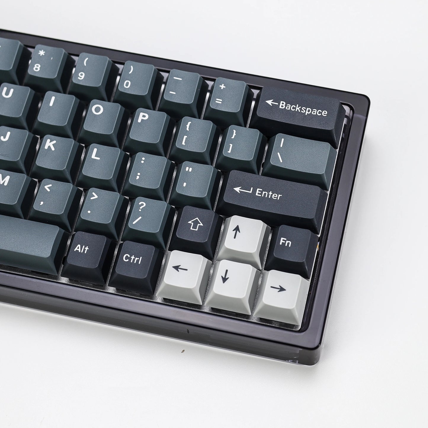 KBDiy 174 Tasten/Set PBT GMK Apollo Tastenkappen, Double-Shot, minimalistisches ISO-Cherry-Profil, für mechanische Gaming-Tastaturen, Tastenkappen für MX