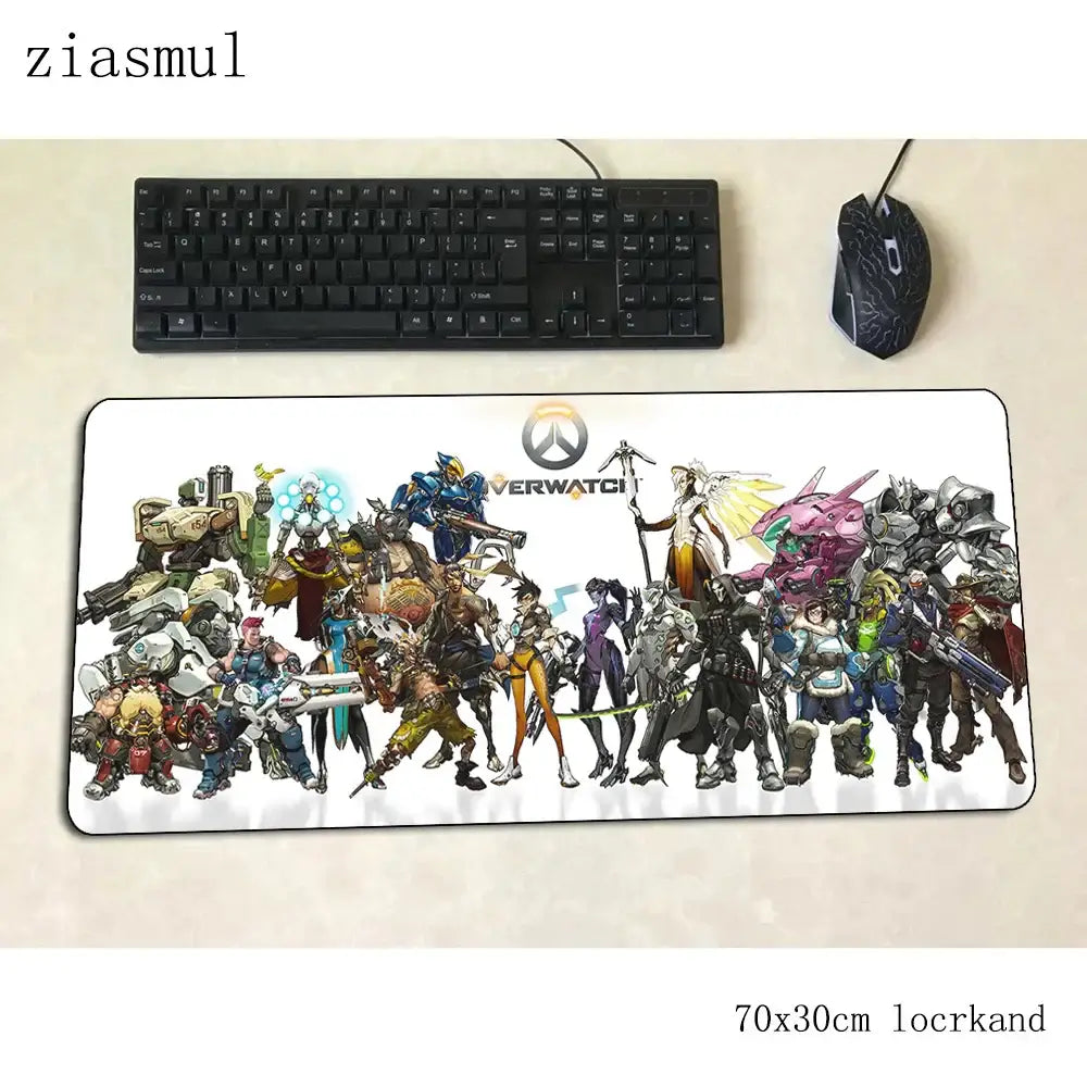overwatch mouse pad Covoraș de mouse cu desene animate pentru computer 700x300x3mm covoraș de mouse pentru jocuri mare Indie Pop padmouse tastatură jocuri PC gamer birou