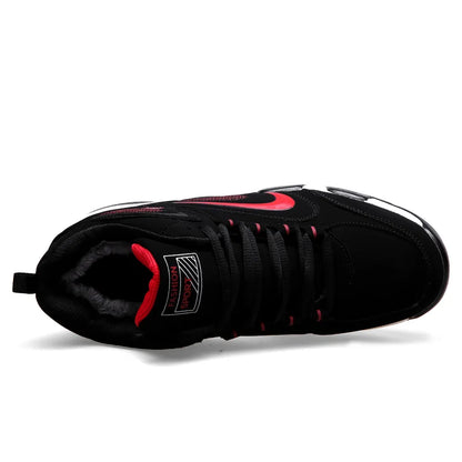Men's Snow Boots Winter Warm Couple Casual Sneakers Fashion Leather Outdoor Sport Running Tennis Men Non-Slip Big Size 48 Trainer