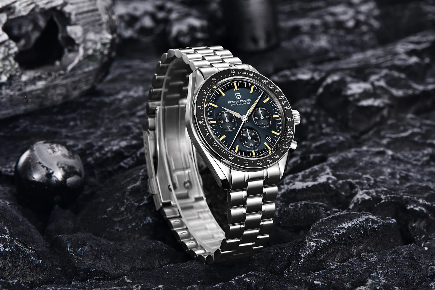 PAGANI DESIGN 2026 New CK2988 Moon Watches Retro Top Luxury Quartz Watch For Men Sapphire glass Speed Chronograph Wristwatch Men