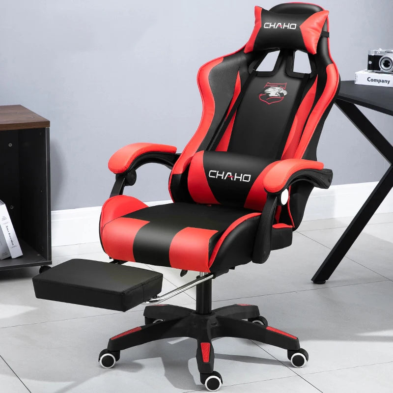 Joylive WCG High-quality Leather Computer Gaming Chair Cafe Racing Chair for Office and Game Room