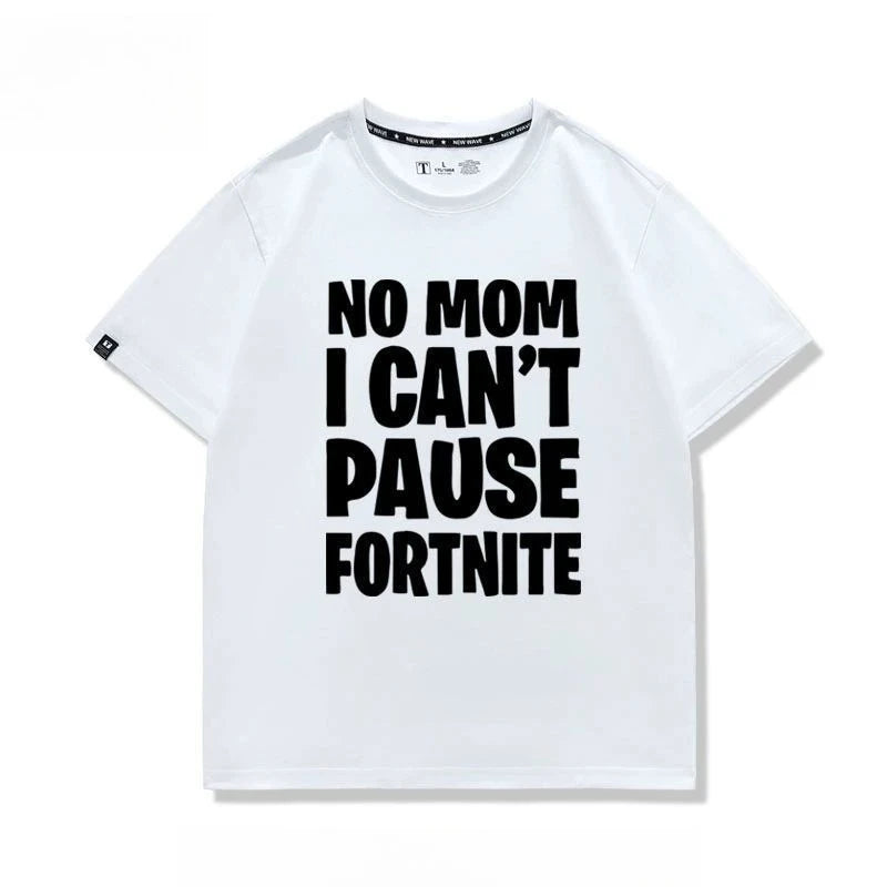 New Fortnite short-sleeved creative high-value cartoon cartoon cool printed men's and women's breathable sweat-absorbent T-shirt