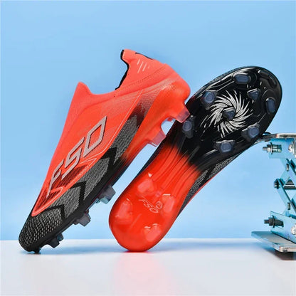 Nouvelles chaussures de football pour hommes, chaussures de sport, chaussures de soccer, haute qualité, ultralégères, haute tige, respirantes, futsal, antidérapantes, pour match en extérieur