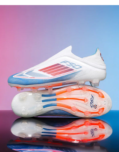 Men's Soccer Shoes Training Football Boots Indoor Sneakers TF Long Spikes Match Futsal Ultralight Breathable Cleats Drop Shipping