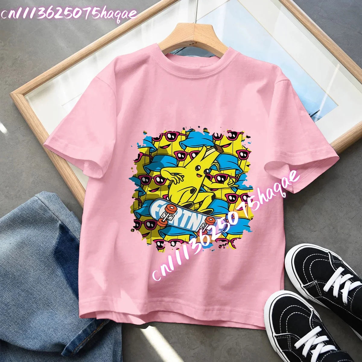 Fortnites Series Summer Child Clothing Hot Game Boys Girls T-Shirt Cartoon Print Kids Short Sleeve Tops Funny Birthday Gifts