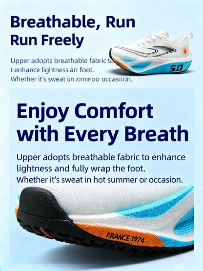 Unisex 2025 Full Carbon Plate Running Shoes Professional Marathon Racing Lightweight Bounce Cushion Breathable Sports Sneakers