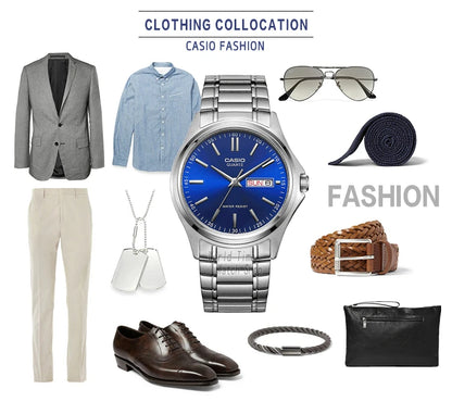 Casio watch men simple Week Calendar Waterproof quartz men watch Business Casual Style