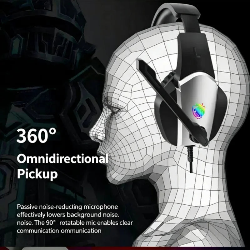 Casque de jeu A1 PUBG 7.1 canaux, prise jack 3,5 mm, casque supra-auriculaire pour ordinateur de bureau