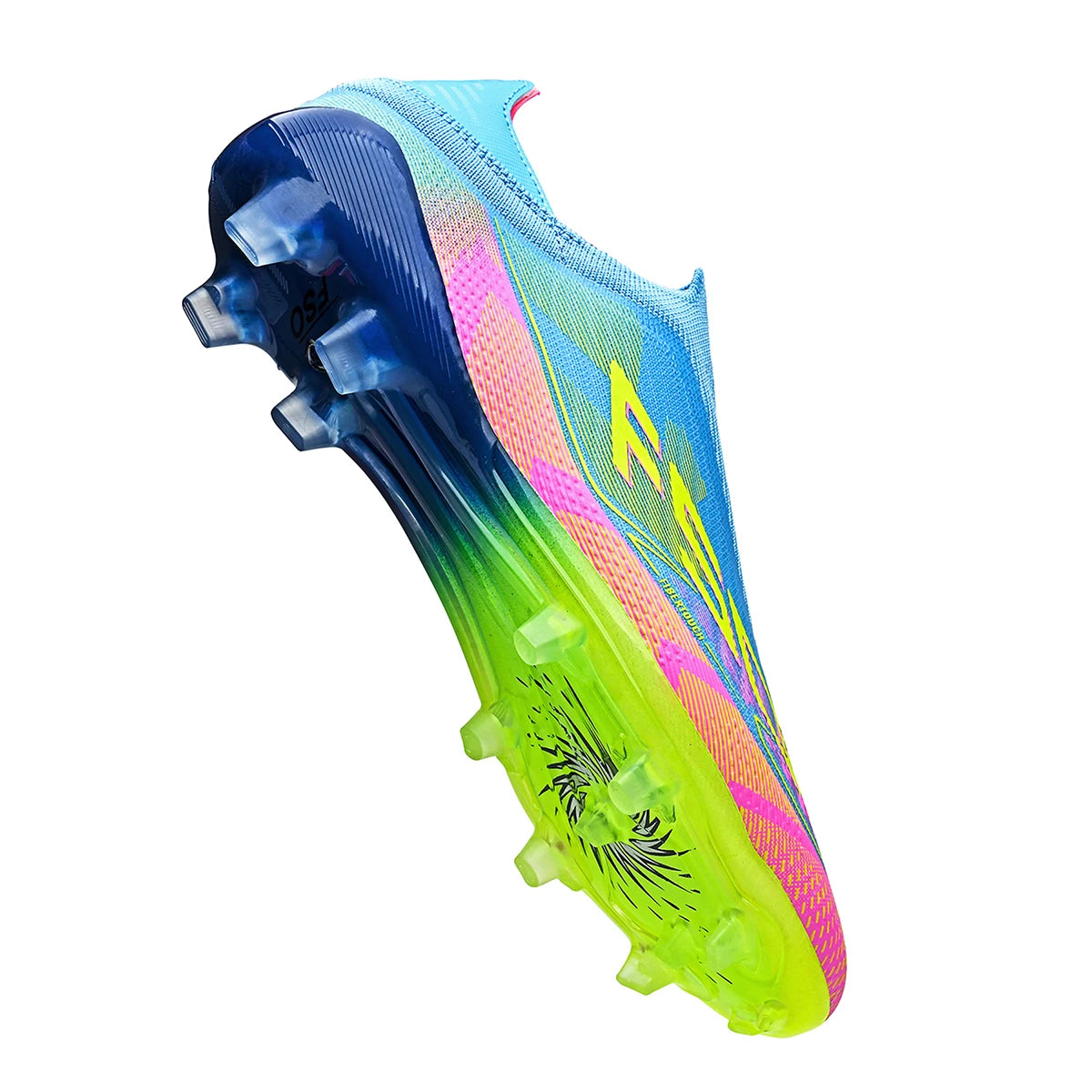Chaussures de football respirantes avec crampons longs FG/AG, adaptées à toutes les saisons, chaussures de sport antidérapantes (disponibles en plusieurs couleurs)