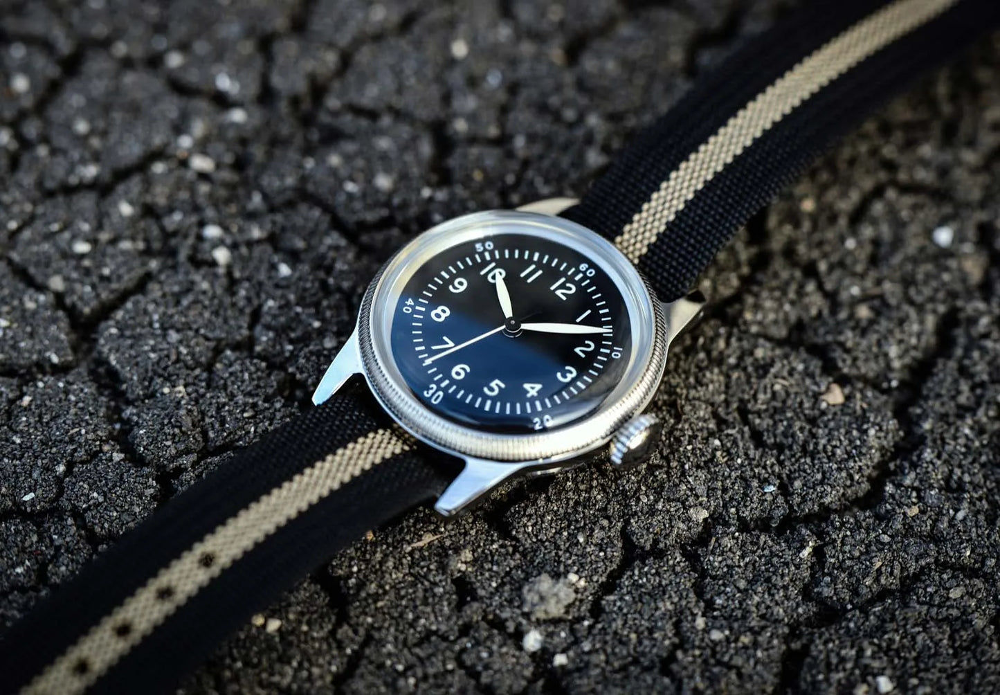 RDUNAE RA05 Vintage Military Watch 2035 Movement Quartz K1 Mineral Glass Crystal Stainless Steel Luminous Waterproof Men's Watches