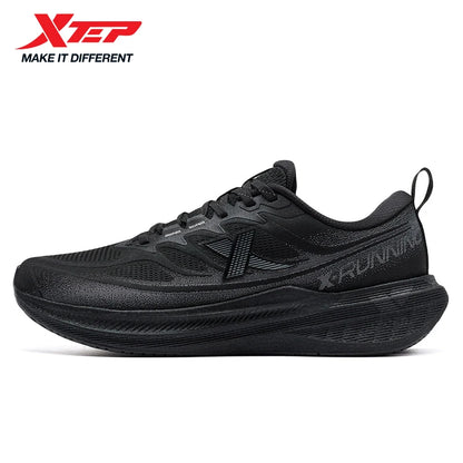 Xtep Running Shoes for Men 2025 Winter Trendy Shock Absorption Cushioning Non-Slip Comfortable Lace-Up Sneakers 875419110045