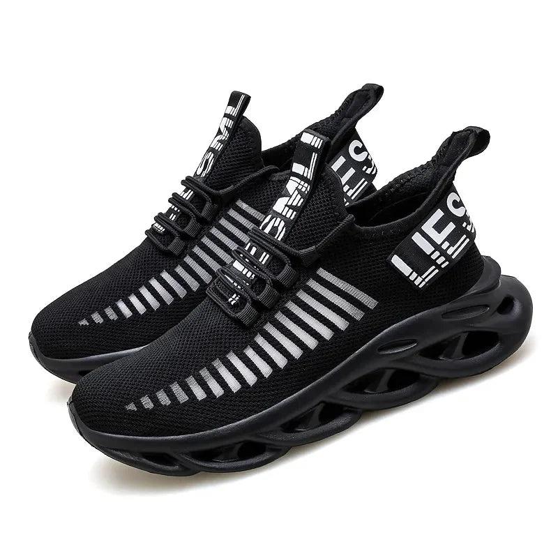 MAEDEF-Baskets confortables et décontractées en maille pour homme, chaussures de course respirantes à plateforme, de sport, de marche et de tennis