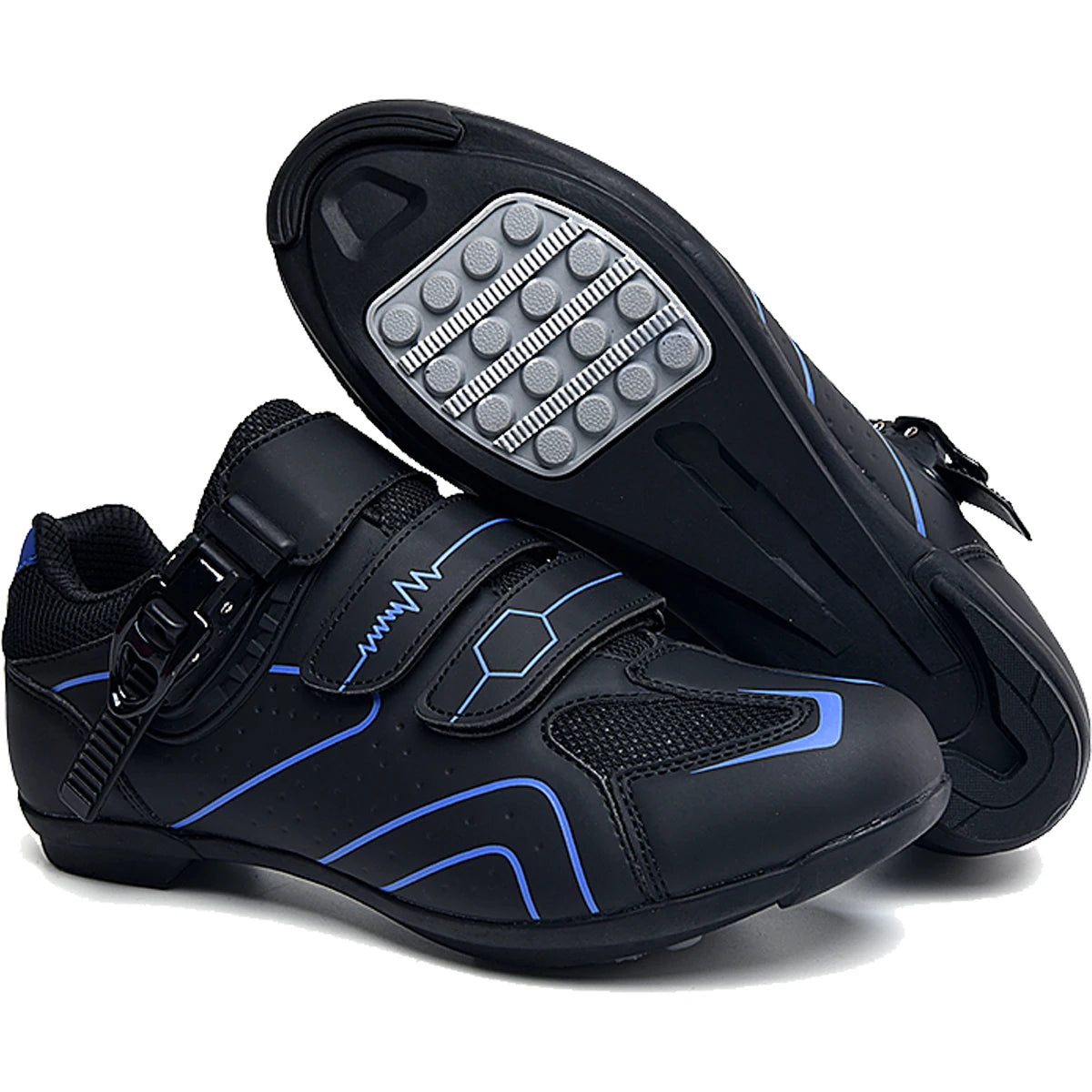 New Men's Cycling Sneakers with Cleats Speed Cycling Shoes for Women, Rubber-Soled Cycling Shoes