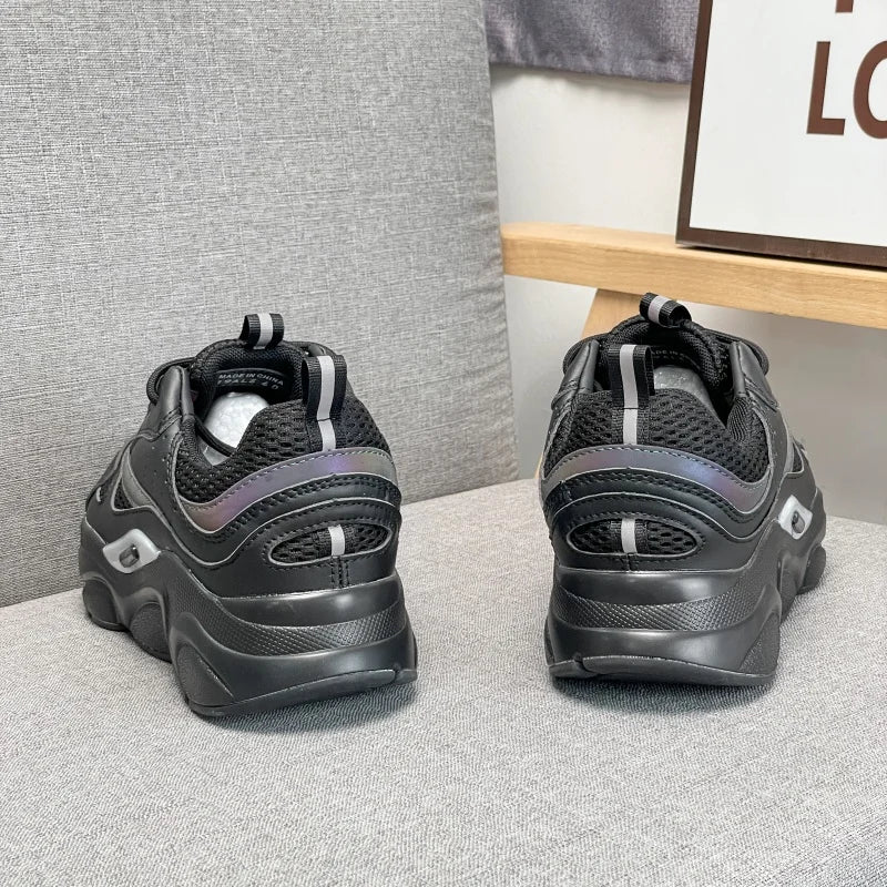 Chaussures décontractées pour hommes, sans logo, semelle épaisse, respirantes, baskets tendance, chaussures de marche confortables pour hommes, zapatillas hombre, chaussures de luxe pour hommes.