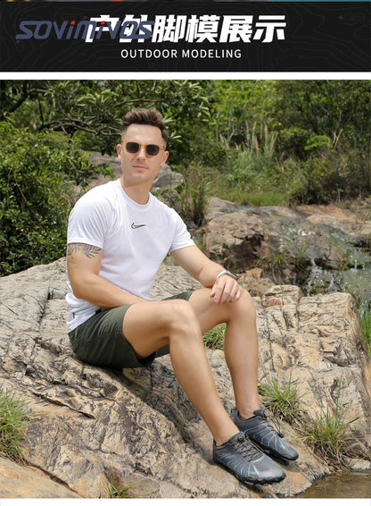 Men's Trail Running Shoes, Lightweight Athletic Zero Drop Barefoot Shoes Non Slip Outdoor Walking Minimalist Shoes for Women