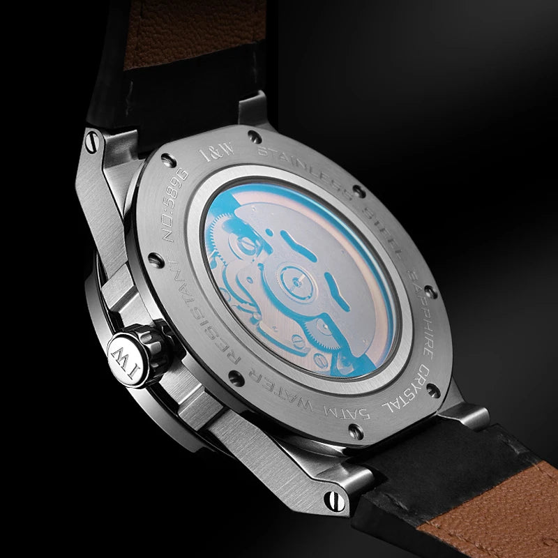 IW New Fashion Date Men Watch MIYOTA Automatic Movement Luminous Top Brand Luxury Sports Mechanical Watch Relogio Masculino