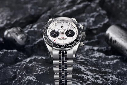 PAGANI DESIGN New Panda Men's Watches Top Luxury Quartz Wristwatches Chronograph Watch Man 2026 Gift AR Sapphire Ceramic Bezel