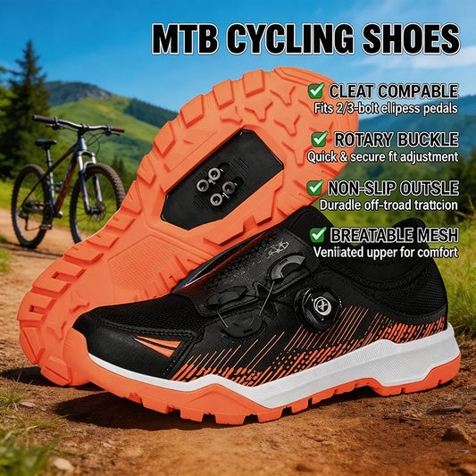 Outdoor Mountain Bike Riding Shoes With Anti-Slip Soles Suitable For Riding Sports Shoes Lightweight Sizes 39-46