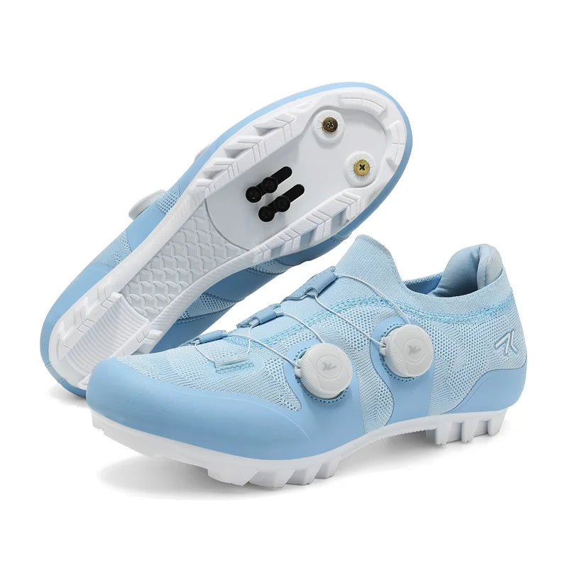 Professional Men's Cycling MTB Shoes Route Cleats Speed Road Bike Sneakers Racing Women Flat Bicycle Mountain SPD Biking Footwear