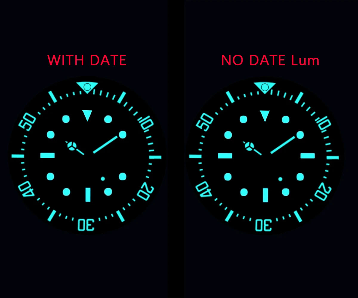 Cronos Automatic Diving Watch Stainless Steel 2000 Meters Water Resistance Professional Diver PT5000 SW200 Miyota9015 90S5 L6027M