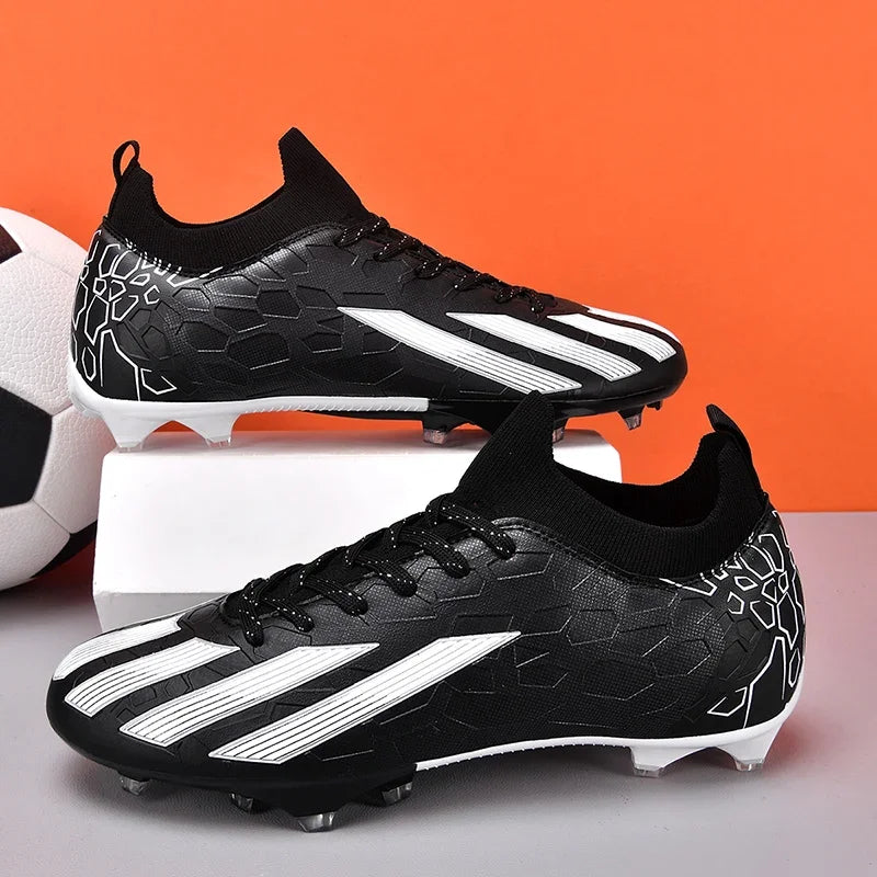 Professional Men Ankle Football Boots Outdoor Grass Cleats Unisex Soccer Shoes Long Spikes FG Football Shoes Chuteira Society