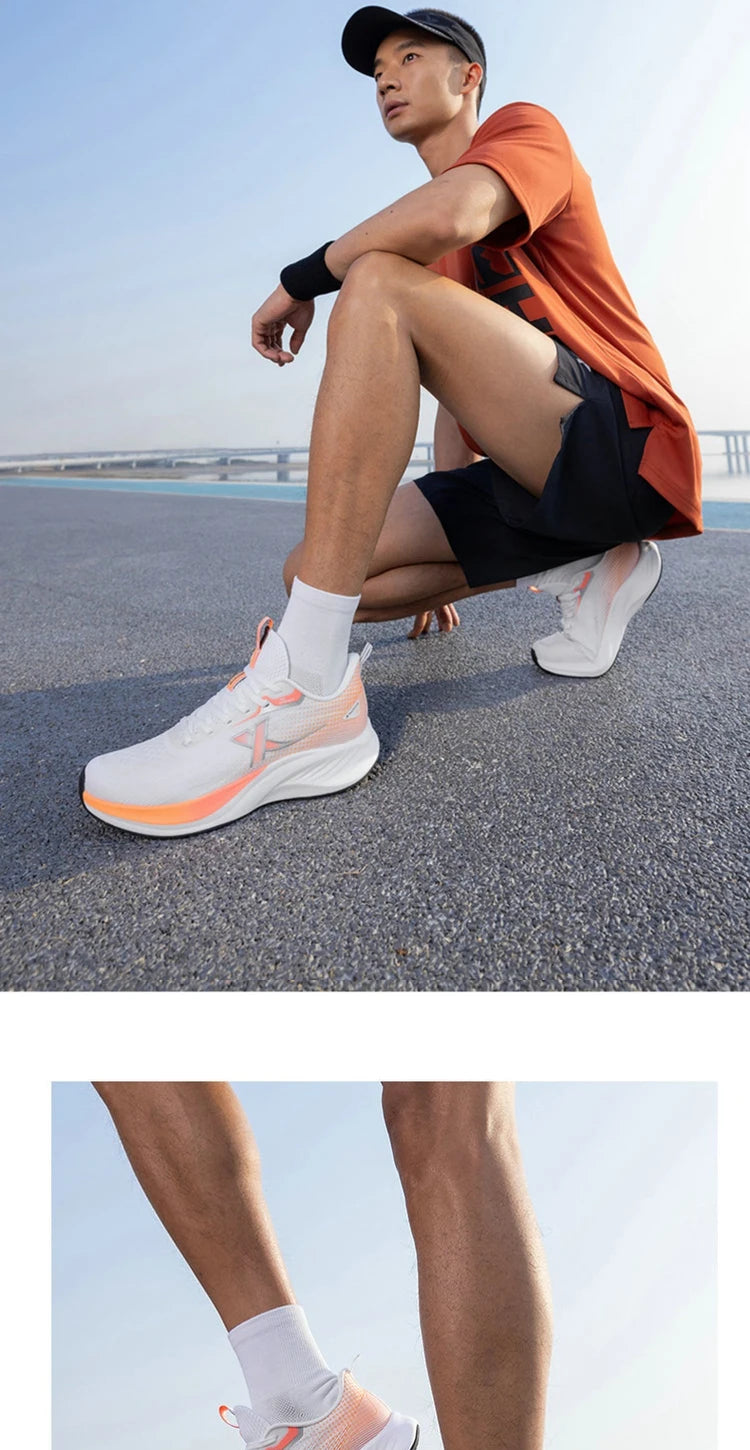 Xtep Light Wing 3 Running Shoes for Men 2025 Summer Fashion Cushion Shock Absorption Lightweight Advanced Sneakers 875219110034