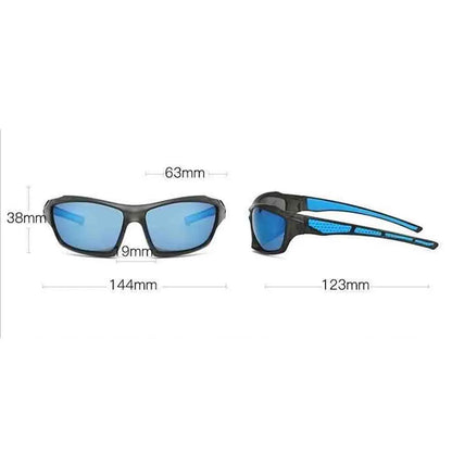 KLASSNUM Men Sports Polarized Sunglasses Lightweight Night Vision Yellow Shades Cycling Driving Fishing Fashion Mirror Sunglass