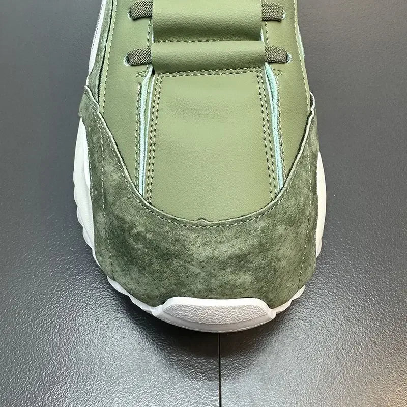Luksus sneakers til mænd, sportssko, mokkasiner, chunky sneakers til mænd, afslappede sneakers, komfortable, åndbare, trendy designede sko med personlighed