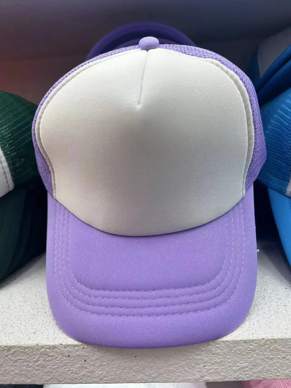 Unisex Cheaper 5 Panel Trucker Hat For Adult Summer Net Baseball Cap Men Women Blank Mesh Adjustable Sun Hat Visor