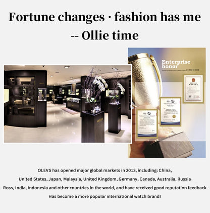 OLEVS 6688 Fashion Automatic Mechanical Men's Watch Moon Phase Dual Calendar Waterproof Luminous Luxury Business Watch for Man