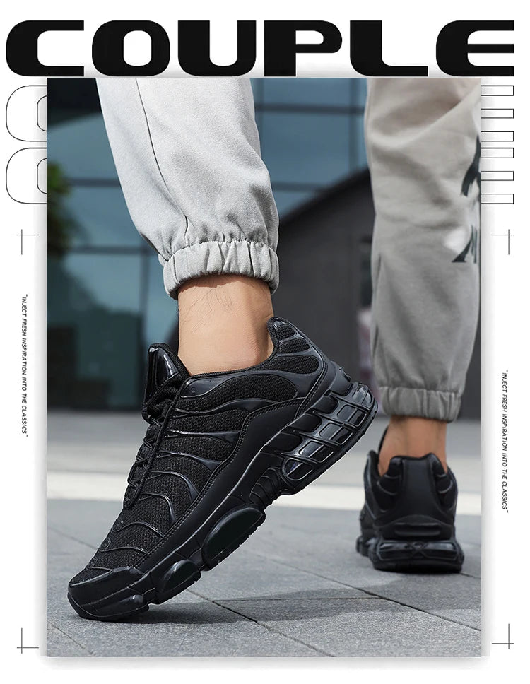 Men's Cushion Sports Shoes Lightweight Breathable Running Shoes Gym Workout Training Walking Comfortable Shock Absorption
