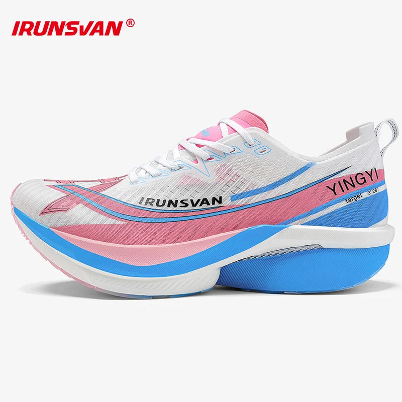 IRUNSVAN Moški tekaški čevlji za maraton in tek po cesti z ogljično ploščo po celotni dlani, hitrim odskokom in polno močjo Zapatillsa de deporte