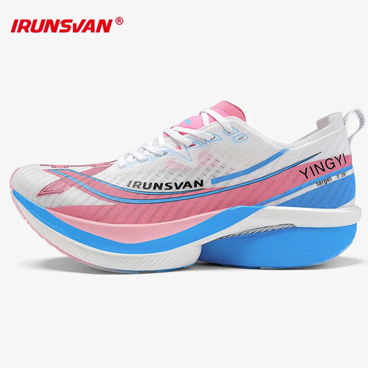 IRUNSVAN Men's Full-Palm Carbon Plate Marathon Road Running Shoes With Quick Rebound And Full Power Sports Shoes