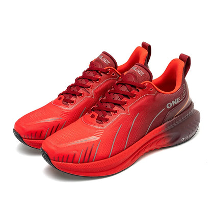 ONEMIX Nieuwe hardloopschoenen met demping voor heren, geschikt voor intensieve hardlopers, met veters, sportschoenen voor dames, antislip, outdoor, atletische herensneakers
