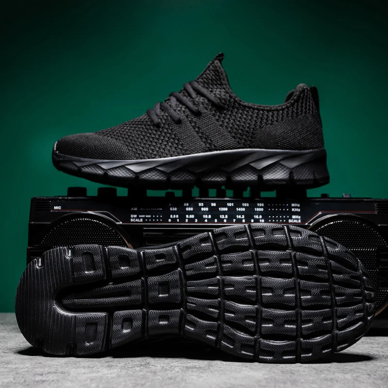 Zapatillas deportivas para hombre, ligeras y transpirables, para correr, para todas las estaciones, tallas grandes, clásicas, informales, deportivas, con suela gruesa, para caminar