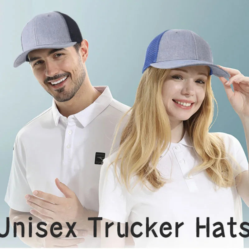 High Quality Mesh Baseball Cap Women Men Summer Cotton Breathable Sunhat Unisex Adjustable Snapback Trucker Hats Male Female